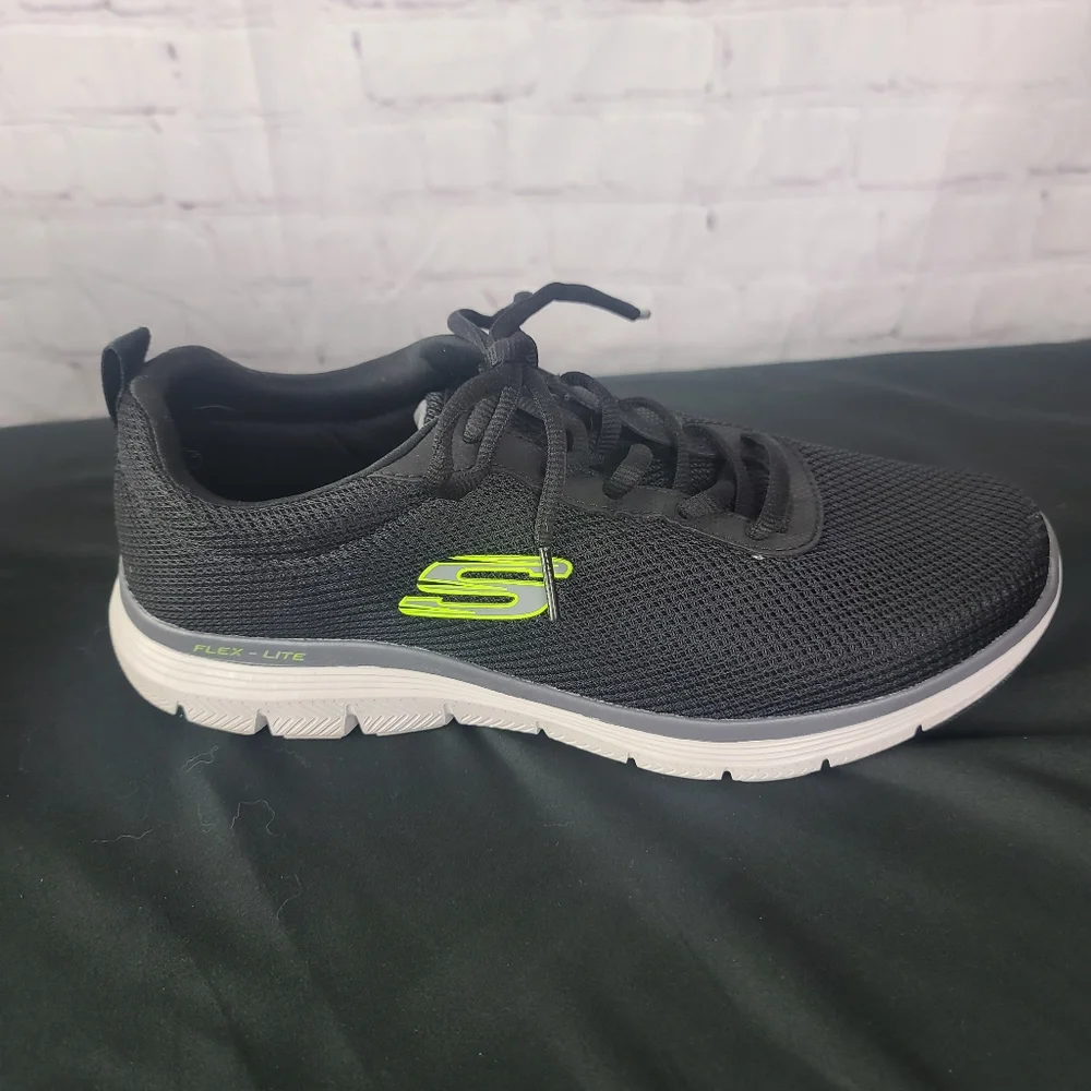Skechers Flex Lite Memory Foam. Men's Sz 9.5 Black. - Picture 6 of 12